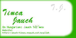 timea jauch business card